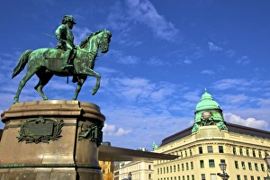 Capital Cites Prints: Statue of Franz Joseph I, Vienna, Austria, Europe