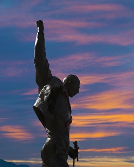 Statue of Freddie Mercury, Montreux, Canton Vaud, Switzerland, Europe