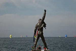 Statue of Freddie Mercury, Montreux, Canton Vaud, Switzerland, Europe