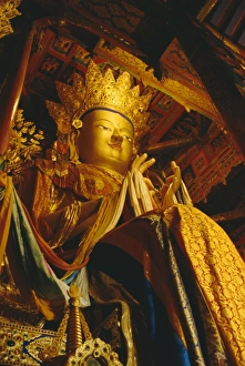 Lifting Prints: Statue of the Future Buddha, Qinghai, Tibet, China