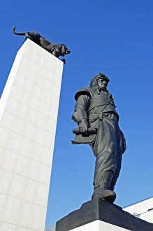 Slovakia Prints: Statue of General Dr Milan Rastislav Stefanik, Bratislava, Slovakia, Europe