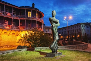 Statue of Georgian architect Shota Kavlashvili, Tbilisi, Georgia, Caucasus region