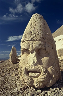 Nemrut Dag Prints: Statue head portraying Zeus