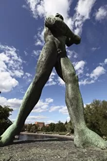 Statue of Hunter, Hameensilta Bridge, Tampere City, Pirkanmaa, Finland