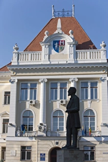Leader Prints: Statue of Ion I. C. Bratianu, Hunedoara, Romania, Europe