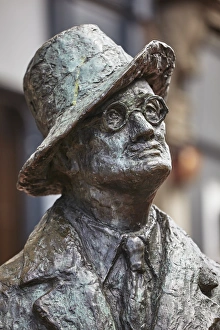 Author Prints: Statue of James Joyce, O Connell Street, Dublin, Republic of Ireland, Europe