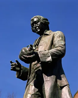 Statue of Josiah Wedgwood (1730-1795), Stoke on Trent, Staffordshire, England