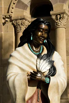 Faith Prints: Statue of Kateri Tekakwitha, the Cathedral Basilica of St. Francis of Assisi