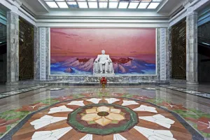 Typically Korean Prints: Statue of Kim Il Sung, Grand Peoples Study House