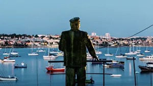 Cascais Prints: The statue of King Carlos I, erected in 1903