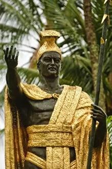 Images Dated 19th March 2008: Statue of King Kamehameha the Great, Big Island, Hawaii, United States of America
