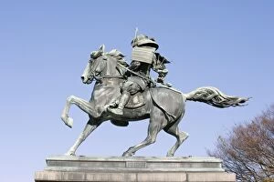 Statue of Kusunoki Masashige a Samurai Warrior, Imperial Palace, Tokyo, Japan, Asia