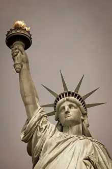 Overcast Prints: The Statue of Liberty, Liberty Island, New York City, New York, United States of America