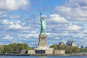 The Statue of Liberty, Liberty Island, built by Gustave Eiffel, New York City, United