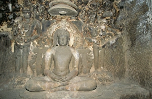 Jain Prints: Statue of Mahavira