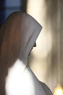 Purity Prints: Statue of Mary in Saint-Eustache church, Paris, France, Europe