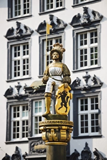 Schaffhausen Prints: Statue in medieval Old Town, Schaffhausen, Switzerland, Europe