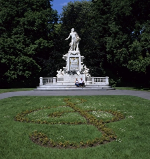 Statue of Mozart, Vienna, Austria, Europe
