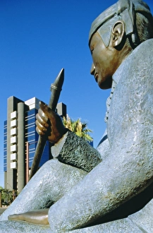Phoenix Prints: Statue of native Navajo indian