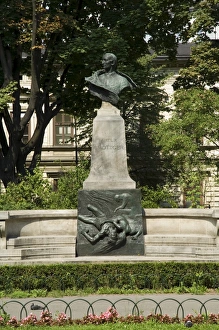 Cracow Prints: Statue on the Planty