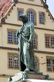 Poet Collection: Statue of the poet Friedrich Schiller