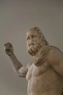 Athens Prints: Statue of Poseidon, found in Milos, National Archaeological Museum, Athens