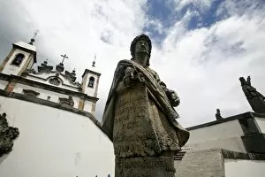 Images Dated 5th March 2010: The statue of the prophet Jeremiah by Aleijadinho at the Basilica do Bom Jesus de Matosinhos
