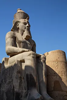 Rameses Ii Prints: Statue of Rameses II, Courtyard of Rameses II