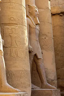 Luxor Thebes Prints: Statue of Ramesses ll, Luxor Temple