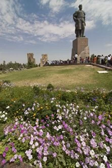 Statue of Timur on the big square, Shakhrisyabz, Uzbekistan, Central Asia