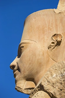 Ancient Egypt Prints: Statue of Tutankhamun, Karnak Temple, UNESCO World Heritage Site, near Luxor, Egypt