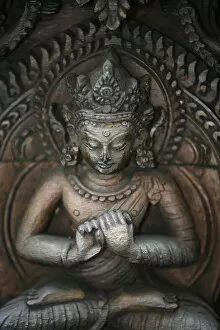 Images Dated 27th July 2007: Statue of Vairochana, the fifth Buddha, Kathmandu, Nepal, Asia
