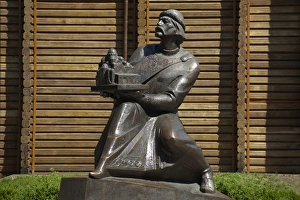 Tribute Prints: Statue of Yaroslav The Wise at The Golden Gate, Kiev, Ukraine, Europe