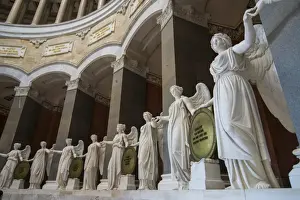 Hall Prints: Statues in the Befreiungshalle (Hall of Liberation) upon Mount Michelsberg above the city of Kelheim