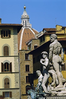Nude Prints: Statues of Hercules and David