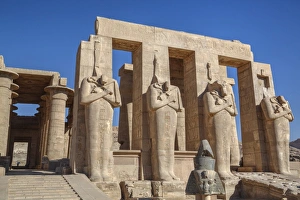 Incomplete Prints: Four statues of Osiris, Hypostyle Hall, The Ramesseum (Mortuary Temple of Ramese II)