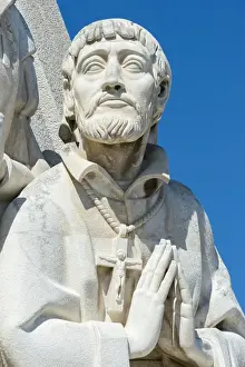 Belem Prints: Detail of the statues, Padrao dos Descobrimentos (Monument to the Discoveries), Belem