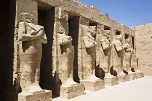 Statues of Ramses III, Temple of Ramses III, Karnak Temple Complex