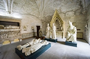 Avignon Prints: Statues, Sacristy, Palais des Papes, Avignon, France, Europe