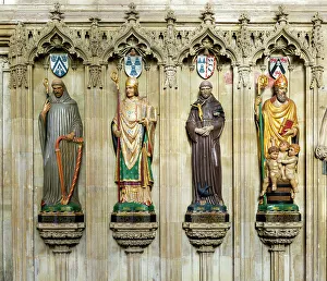 Alcove Prints: Statues of saints and bishops in Cathedral