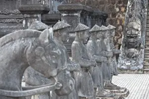 Male Representation Prints: Statues at Tomb of Khai Dinh, UNESCO World Heritage Site