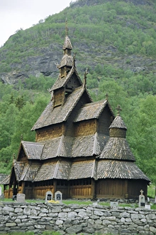 Tomb Stone Prints: Stave church