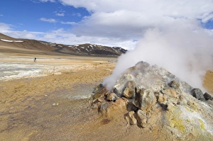 Myvatn Prints: Steam jet at Namaskard thermal area