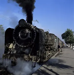 Locomotive Prints: Steam locomotive of Indian Railways at Chittaurgarh Junction
