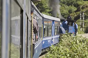 Access Prints: Steam train known as the Toy Train of the Darjeeling Himalayan Railway
