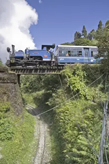 Access Prints: Steam train (Toy Train) of the Darjeeling Himalayan Railway, UNESCO World Heritage Site