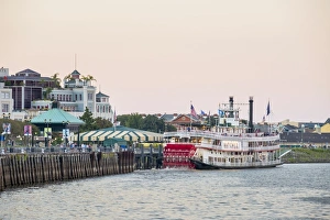 French Quarter Prints: Steamboat Natchez on the Mississippi River, French Quarter, New Orleans, Louisiana