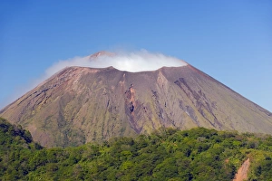 Steaming Prints: Steaming crater of Volcan de San Cristobal, 1745m, Nicaragua, Central America