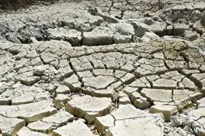 Cracking Prints: Steaming volcanic mud pools, Rincon de la Vieja National Park at foot of Rincon Volcano