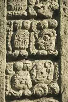 Images Dated 29th January 2010: Stela A dating from 731 AD, Copan Archaeological Park, Copan, UNESCO World Heritage Site